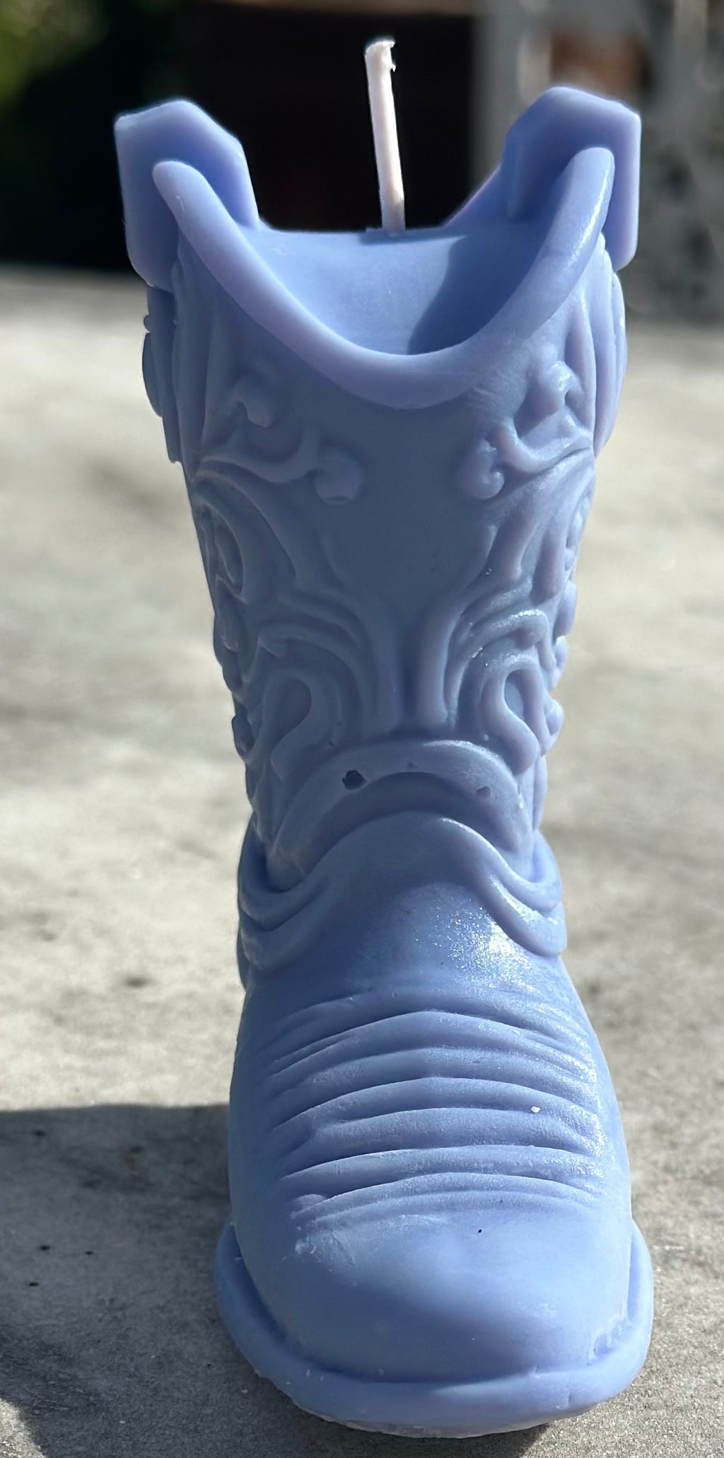 Blue Boot candle