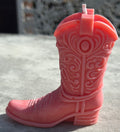 Pink boot candle