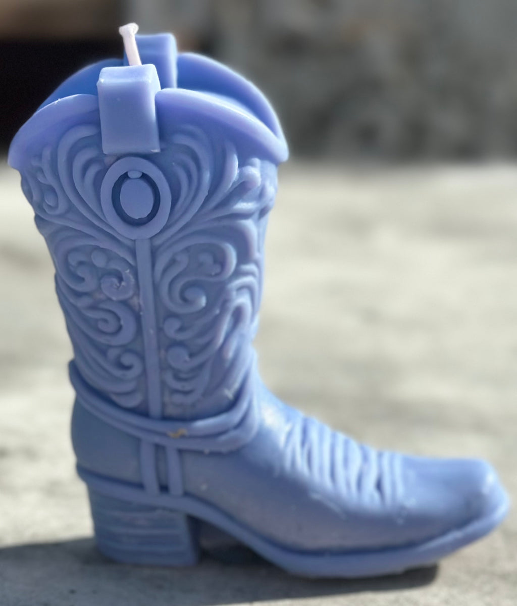Blue Boot candle